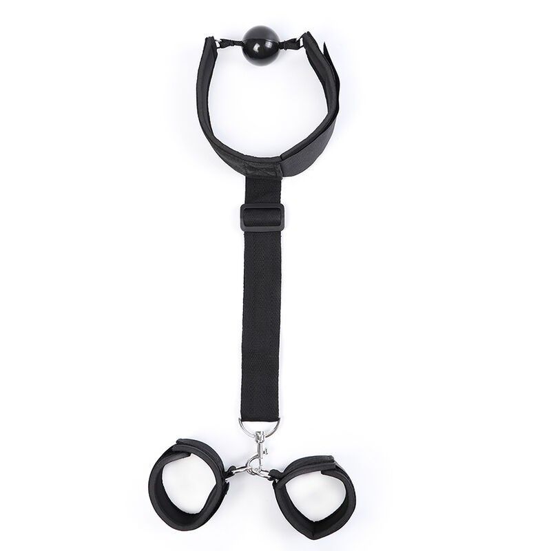 OHMAMA FETISH - FETISH NEOPRENE GAG WITH HAND CUFFS OHMAMA FETISH - 7