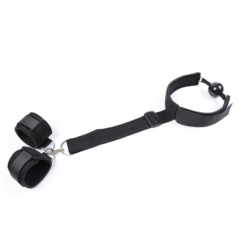 OHMAMA FETISH - FETISH NEOPRENE GAG WITH HAND CUFFS OHMAMA FETISH - 9