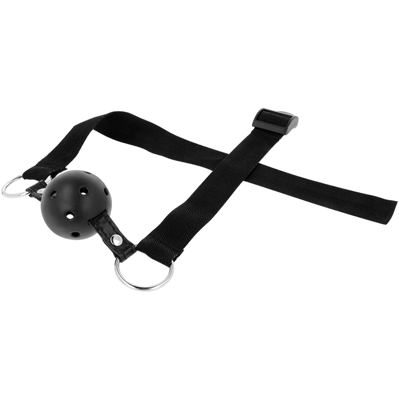 OHMAMA FETISH BLACK FABRIC BREATHABLE BALL GAG OHMAMA FETISH - 3