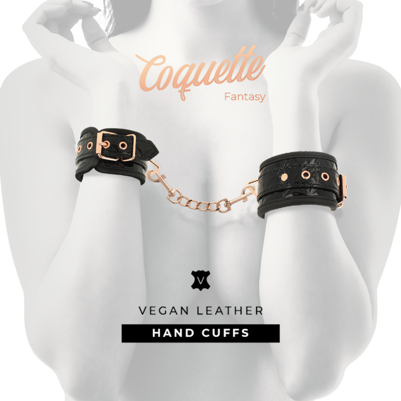 COQUETTE CHIC DESIRE - BLACK EDITION HANDCUFFS WITH NEOPRENE LINING COQUETTE FANTASY - 1