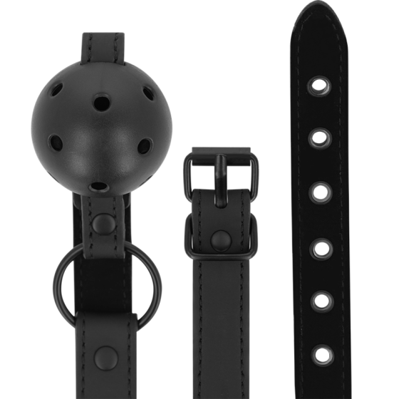 INTENSE FETISH - VEGAN LEATHER BALL GAG INTENSE FETISH - 4