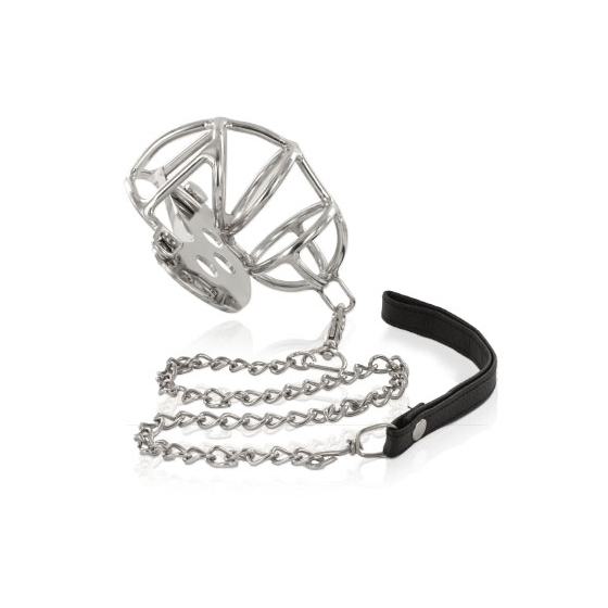 METAL HARD - METAL CHASTITY RING WITH STRAP