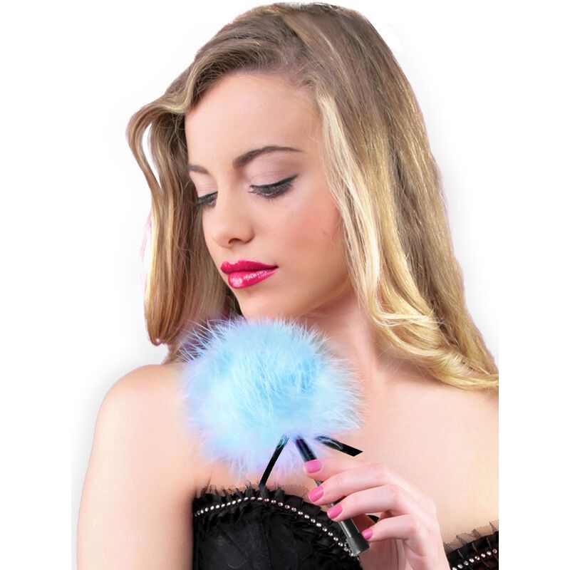 SECRETPLAY - LIGHT BLUE MARABOU DUSTER SECRETPLAY 100% FETISH - 2