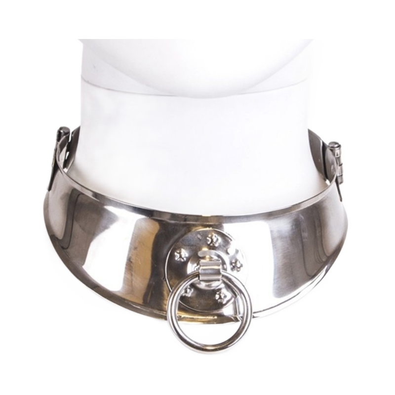 METAL HARD - RESTRAINT COLLAR WITH RING METAL HARD - 1