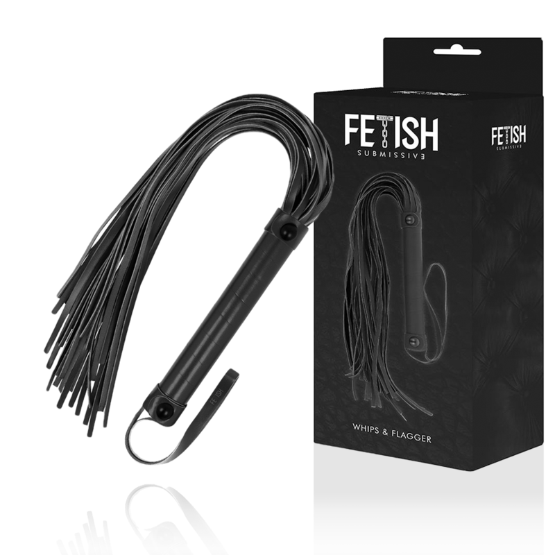 FETISH SUBMISSIVE - VEGAN LEATHER WHIP FETISH SUBMISSIVE BONDAGE - 1