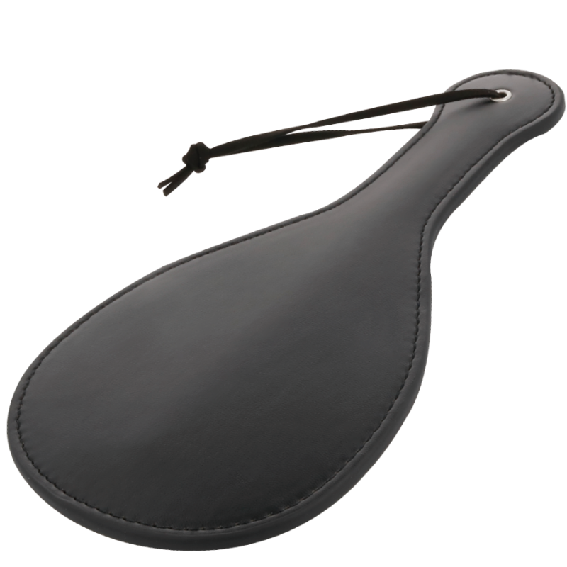 DARKNESS - ROUNDED BLACK FETISH PADDLE DARKNESS SENSATIONS - 1