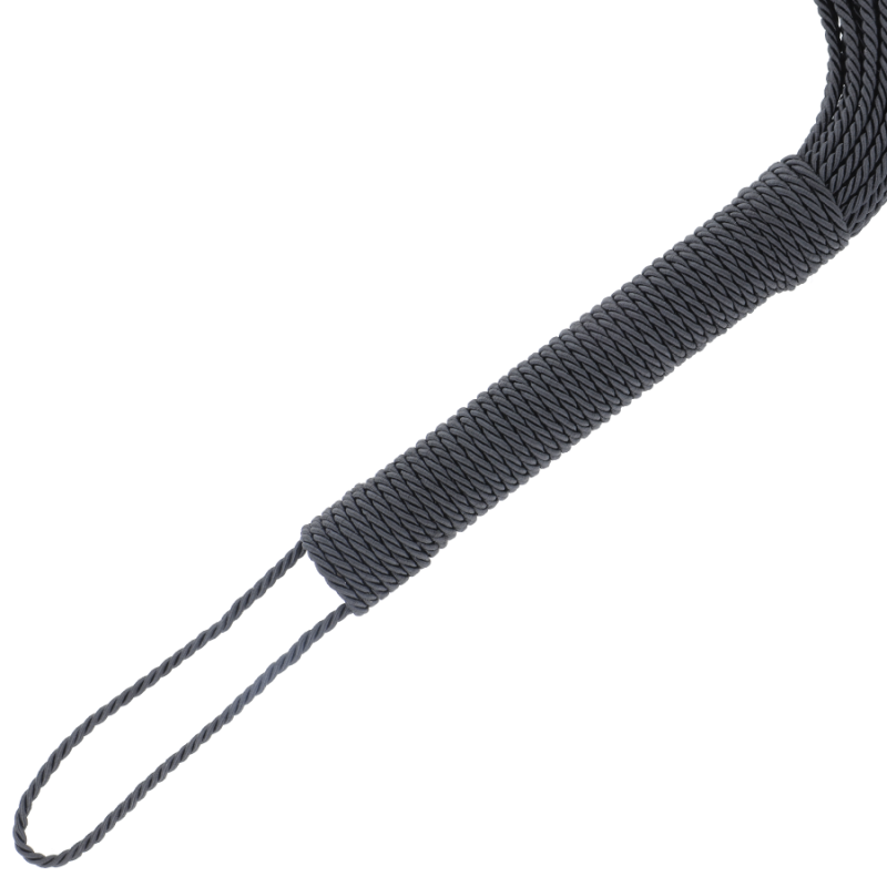 DARKNESS - BLACK BONDAGE WHIP 50CM DARKNESS SENSATIONS - 1