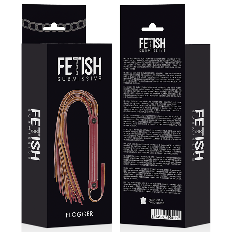 FETISH SUBMISSIVE DARK ROOM - VEGAN LEATHER WHIP FETISH SUBMISSIVE DARK ROOM - 5