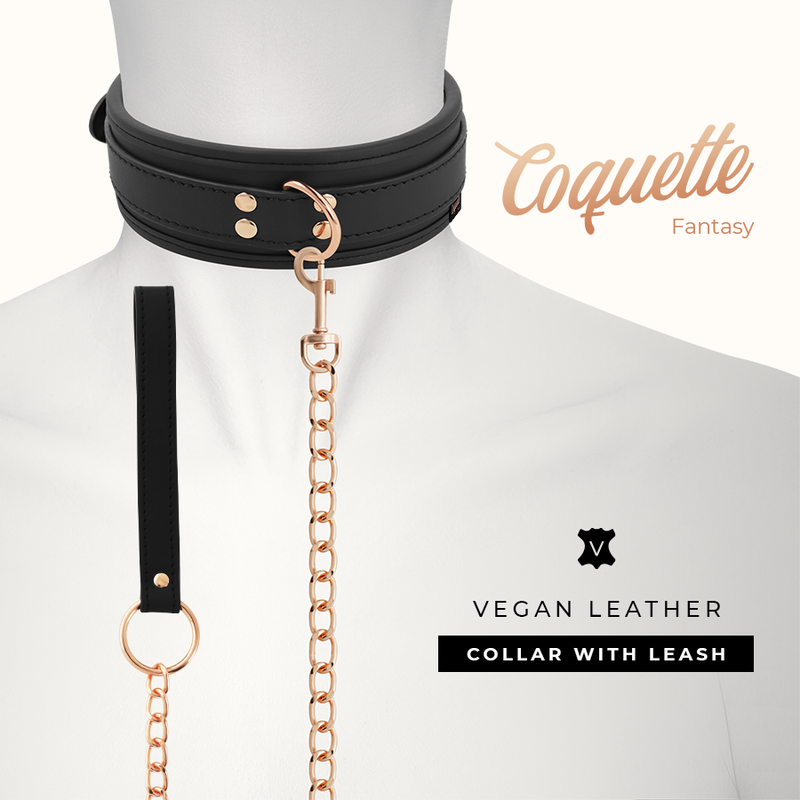 COQUETTE CHIC DESIRE - FANTASY VEGAN LEATHER NECKLACE WITH STRAP AND NEOPRENE LINING COQUETTE FANTASY - 4