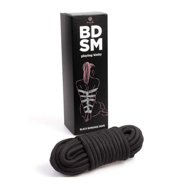 SECRETPLAY - BLACK BONDAGE ROPE BDSM COLLECTION SECRETPLAY 100% FETISH - 2