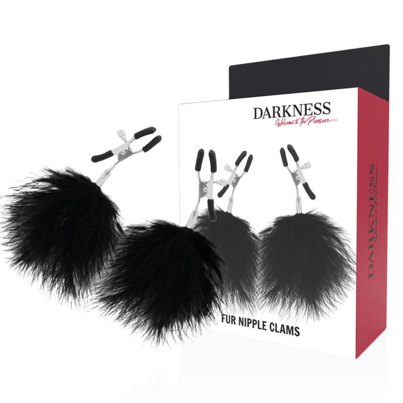 DARKNESS - POM-POM NIPPLE Clamps 2 DARKNESS SENSATIONS - 1