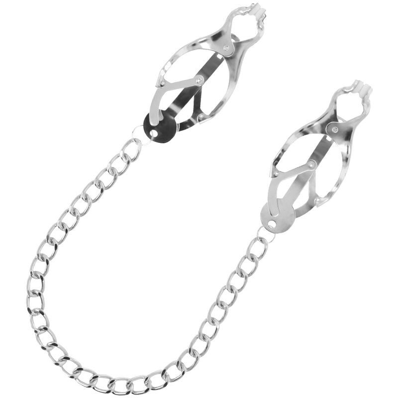 DARKNESS - METAL NIPPLE CLAMP WITH CHAIN DARKNESS BONDAGE - 2