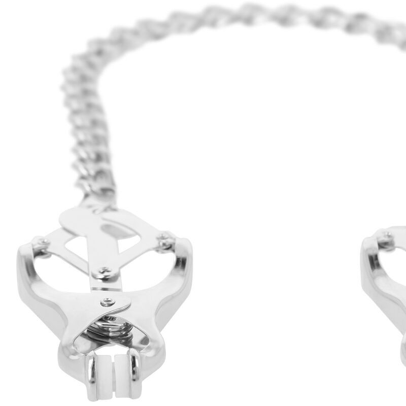 DARKNESS - METAL NIPPLE CLAMP WITH CHAIN DARKNESS BONDAGE - 3