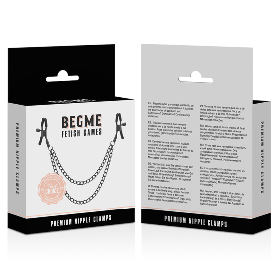 BEGME - RED EDITION NIPPLE CLIPS WITH CHAIN BEGME RED EDITION - 4