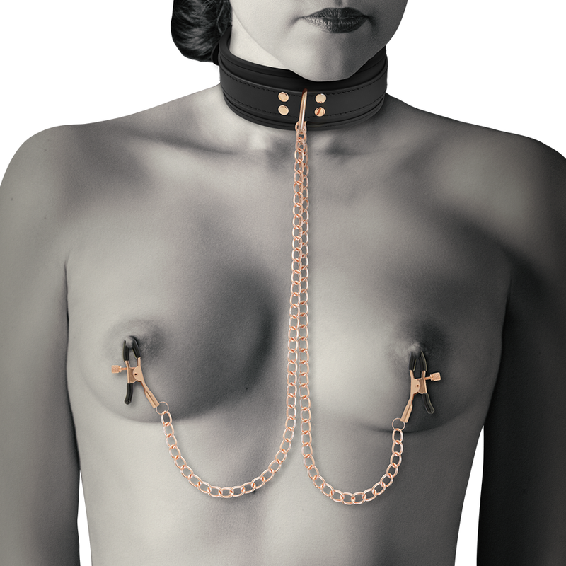 COQUETTE - CHIC DESIRE FANTASY NIPPLE CLAMP NECKLACE WITH NEOPRENE LINING COQUETTE FANTASY - 2