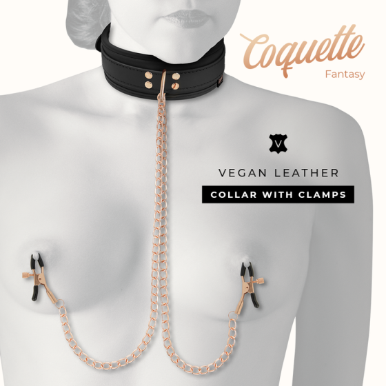 COQUETTE - CHIC DESIRE FANTASY NIPPLE CLAMP NECKLACE WITH NEOPRENE LINING COQUETTE FANTASY - 8