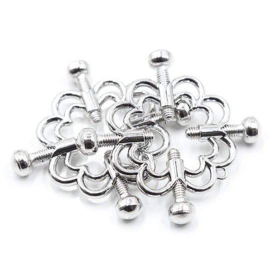 OHMAMA FETISH - METALLIC FLOWER CLIPS OHMAMA FETISH - 4