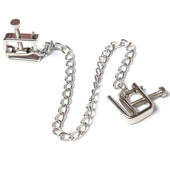 OHMAMA FETISH - METAL SCREW CLAMPS WITH CHAIN OHMAMA FETISH - 1