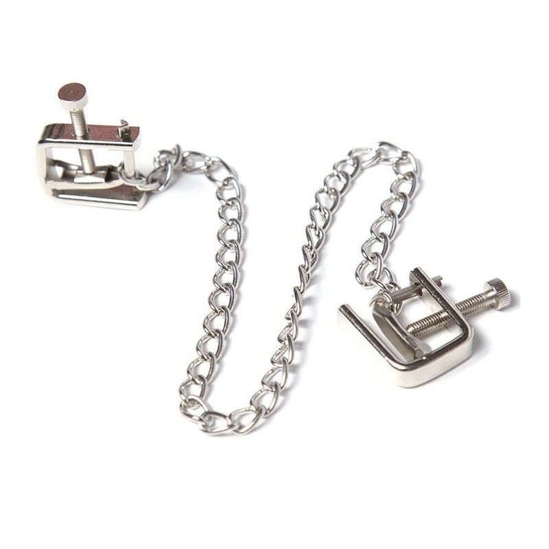 OHMAMA FETISH - METAL SCREW CLAMPS WITH CHAIN OHMAMA FETISH - 1