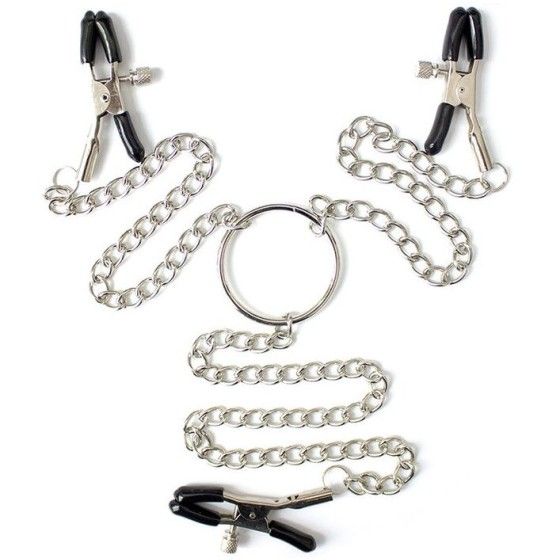 OHMAMA FETISH - 3 IN 1 METAL NIPPLE CLAMPS OHMAMA FETISH - 1