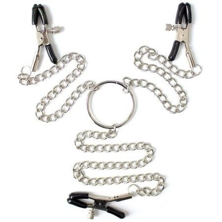 OHMAMA FETISH - 3 IN 1 METAL NIPPLE CLAMPS