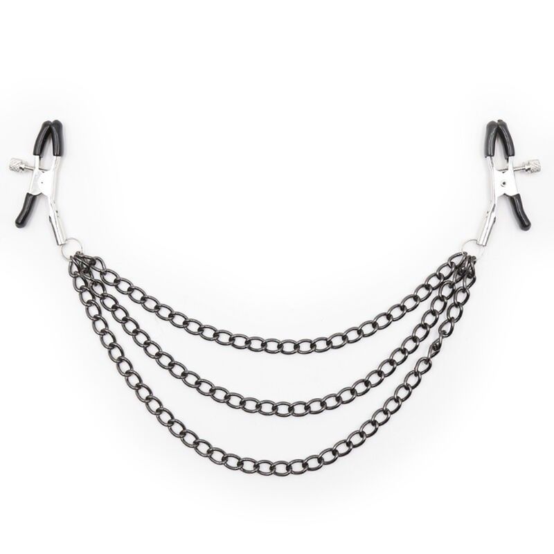 OHMAMA FETISH - NIPPLE Clamps WITH BLACK CHAINS OHMAMA FETISH - 1