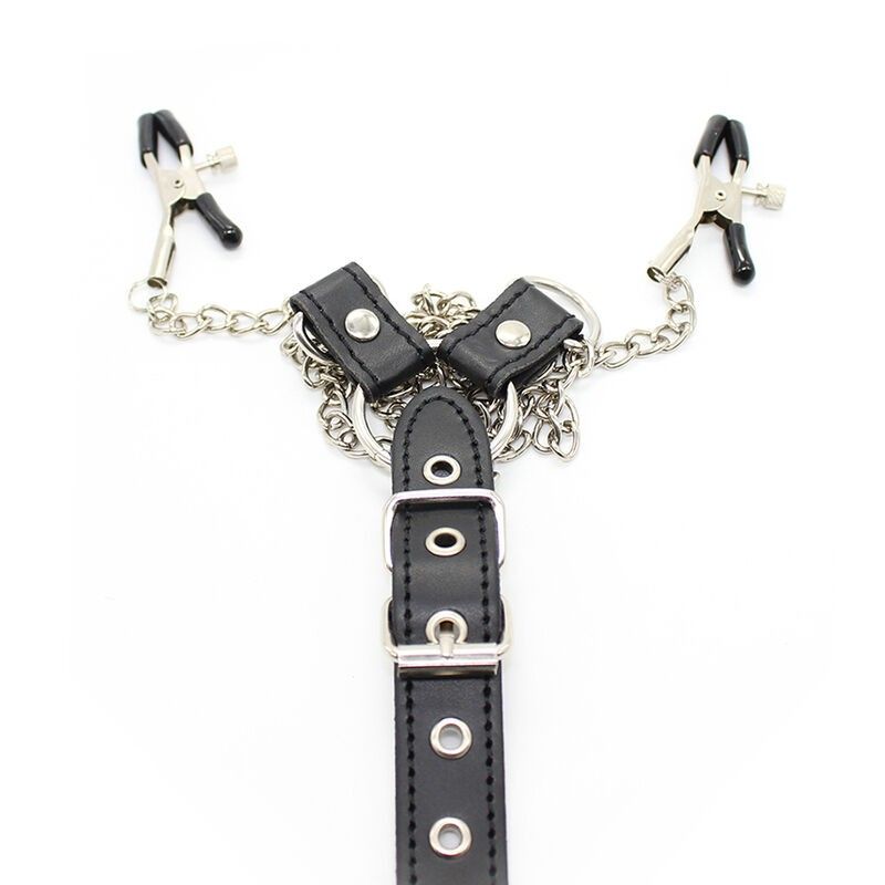 OHMAMA FETISH - NIPPLE Clamps WITH CHAINS AND PENIS RING OHMAMA FETISH - 7