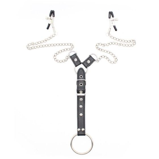 OHMAMA FETISH - NIPPLE Clamps WITH CHAINS AND PENIS RING OHMAMA FETISH - 8