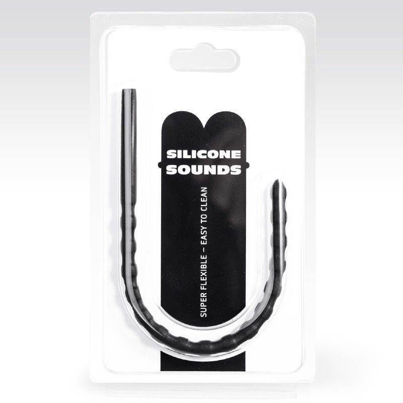 ALL BLACK - 6/8 MM SILICONE URETHRAL PROBE ALL BLACK - 2