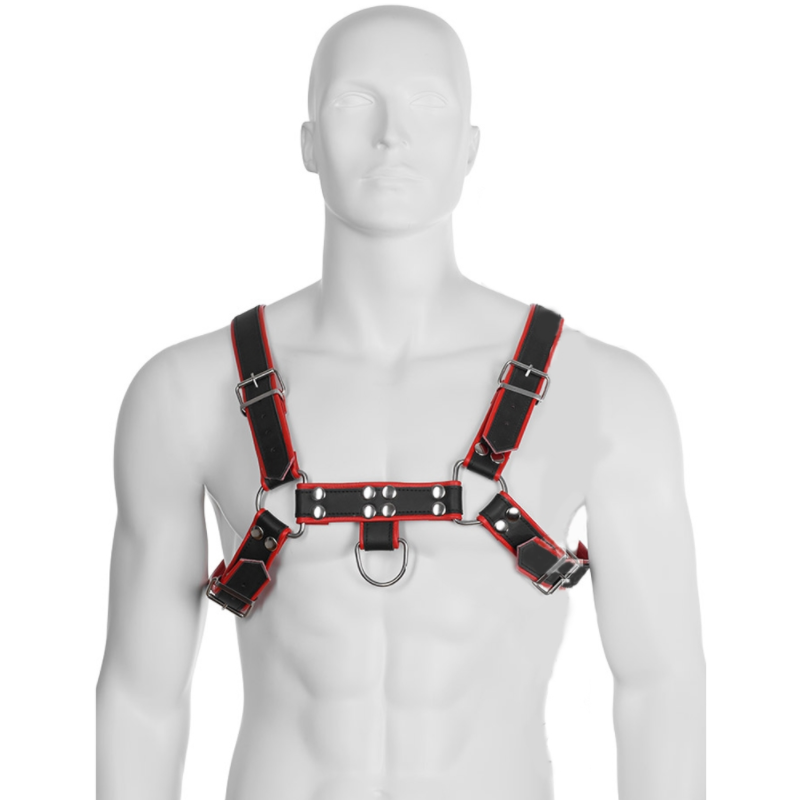 LEATHER BODY - CHAIN HARNESS III BLACK / RED LEATHER BODY - 1