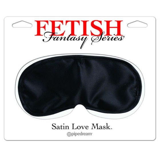 FETISH FANTASY SERIES - SATIN LOVE MASK BLACK