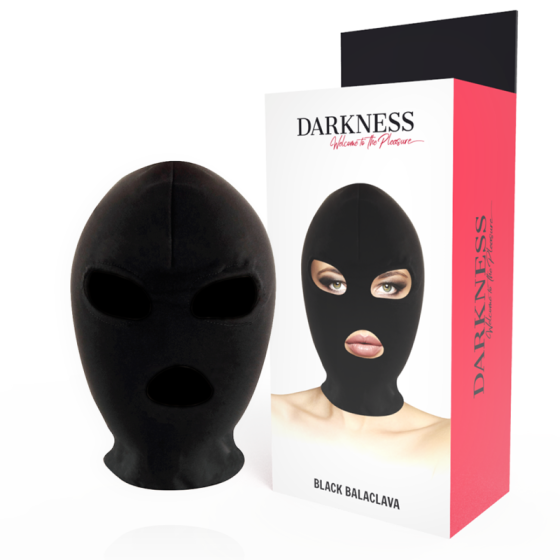 DARKNESS - BDSM SUBMISSION MASK MOUTH AND EYES BLACK