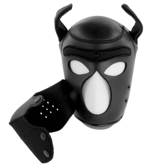 DARKNESS - NEOPRENE DOG MASK WITH REMOVABLE MUZZLE M DARKNESS BONDAGE - 4