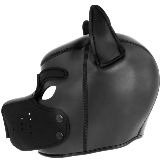 DARKNESS - NEOPRENE DOG MASK WITH REMOVABLE MUZZLE M DARKNESS BONDAGE - 5