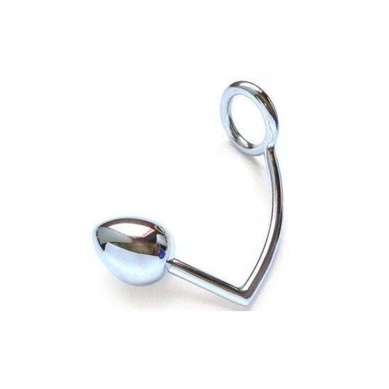 METAL HARD - RING WITH ANAL HOOK 45MM