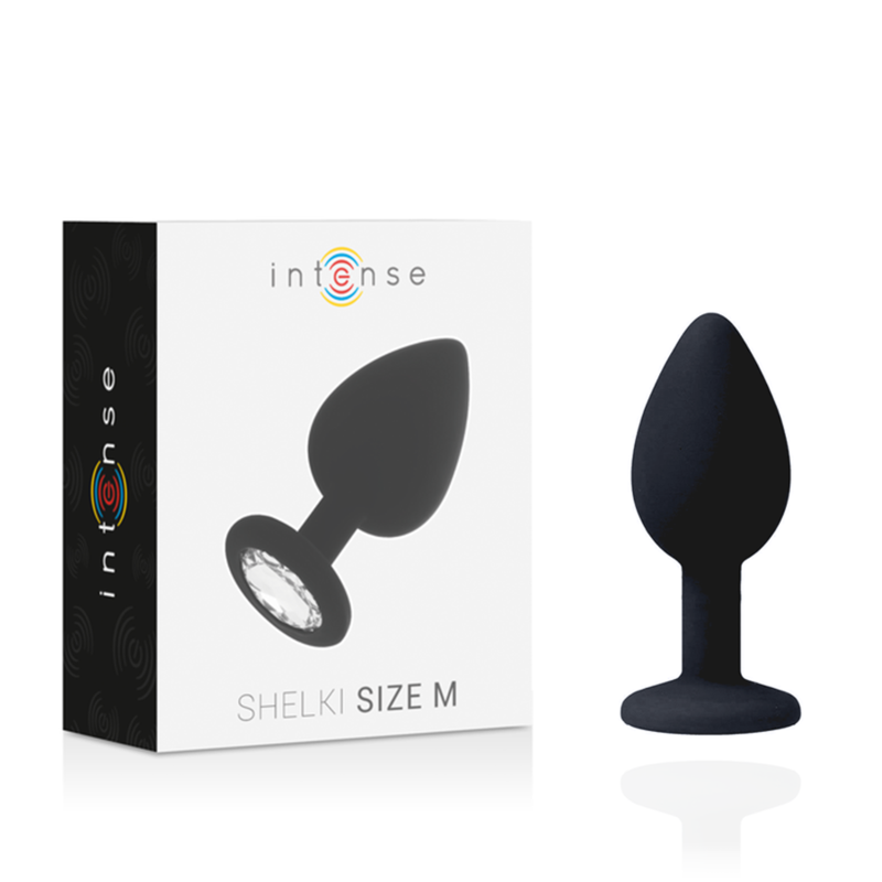 INTENSE - SHELKI M ANAL PLUG BLACK INTENSE ANAL TOYS - 1