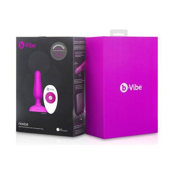 B-VIBE - NOVICE REMOTE CONTROL ANAL PLUG FUCHSIA B-VIBE - 5