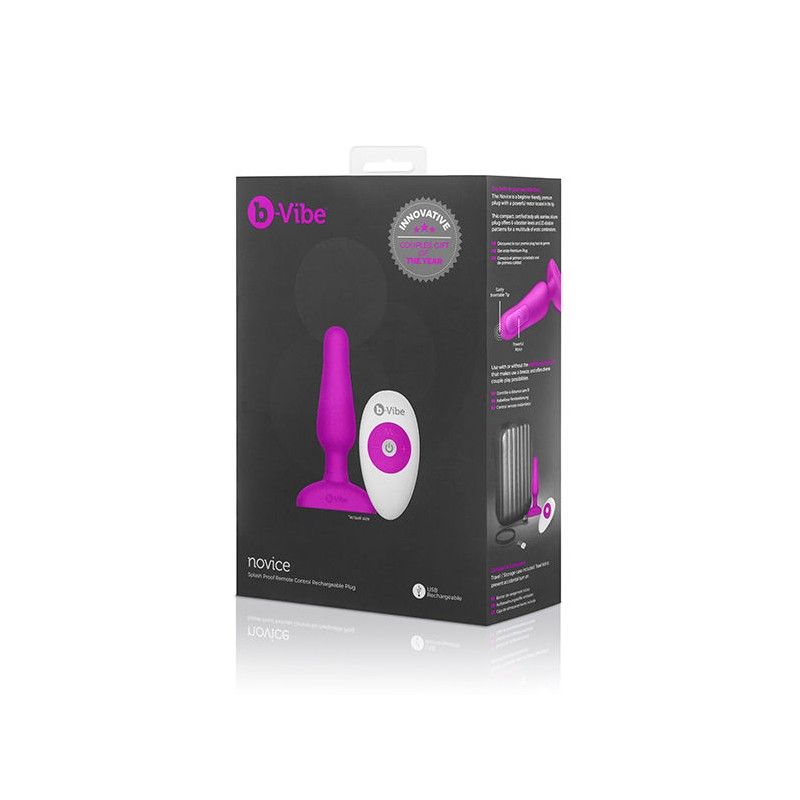 B-VIBE - NOVICE REMOTE CONTROL ANAL PLUG FUCHSIA B-VIBE - 6