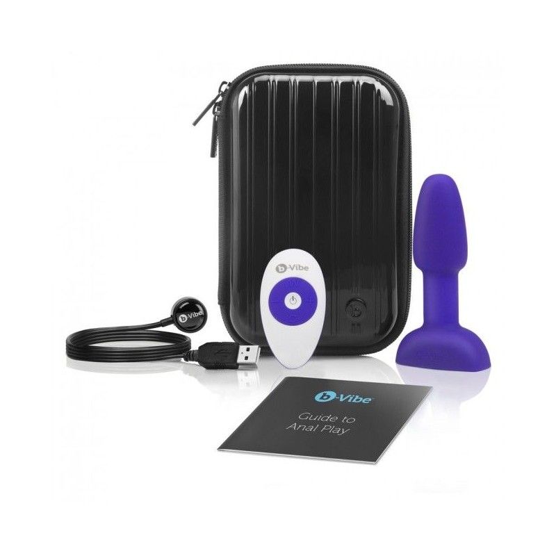 B-VIBE - RIMMING REMOTE CONTROL ANAL PLUG PETITE LILAC B-VIBE - 2