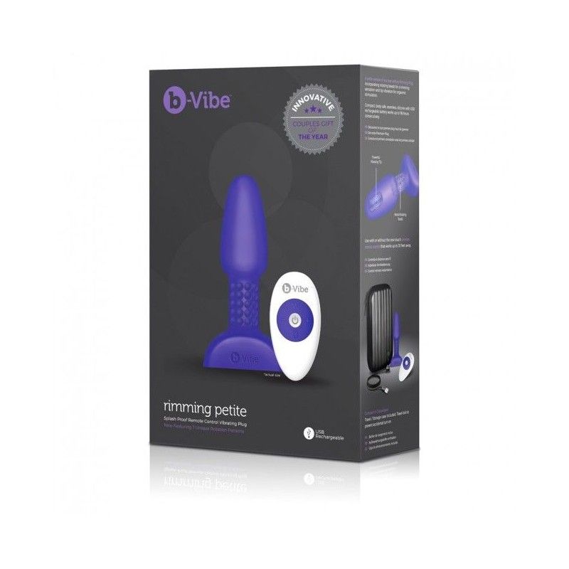 B-VIBE - RIMMING REMOTE CONTROL ANAL PLUG PETITE LILAC B-VIBE - 4