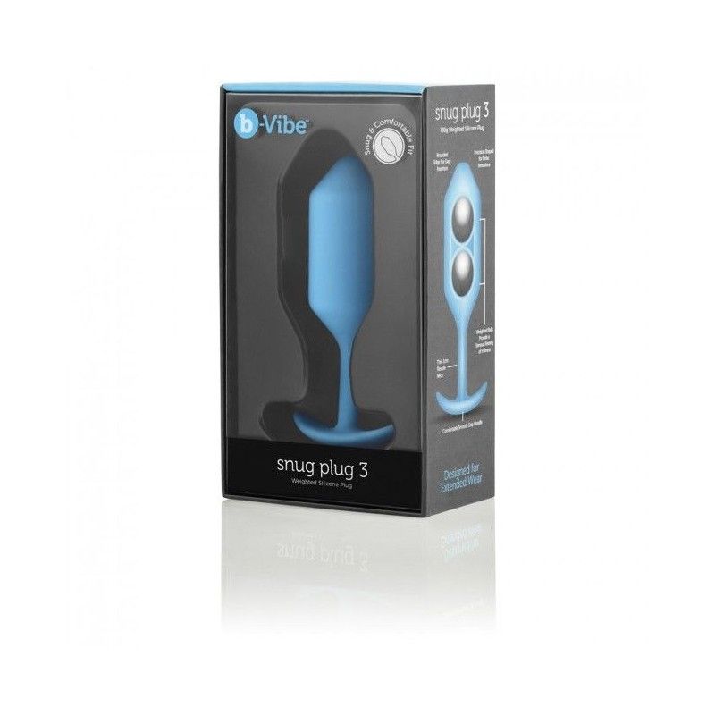 B-VIBE - SNUG ANAL PLUG 3 SKY BLUE B-VIBE - 3