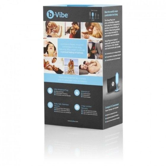 B-VIBE - SNUG ANAL PLUG 3 SKY BLUE B-VIBE - 4