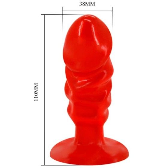 BAILE - UNISEX ANAL PLUG WITH RED SUCTION CUP BAILE ANAL - 3