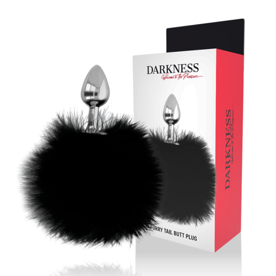DARKNESS - EXTRA ANAL BUTTPLUG WITH TAIL BLACK 7 CM DARKNESS ANAL - 1