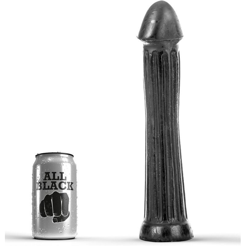 ALL BLACK - PLUG DILDO 31 CM ALL BLACK - 1