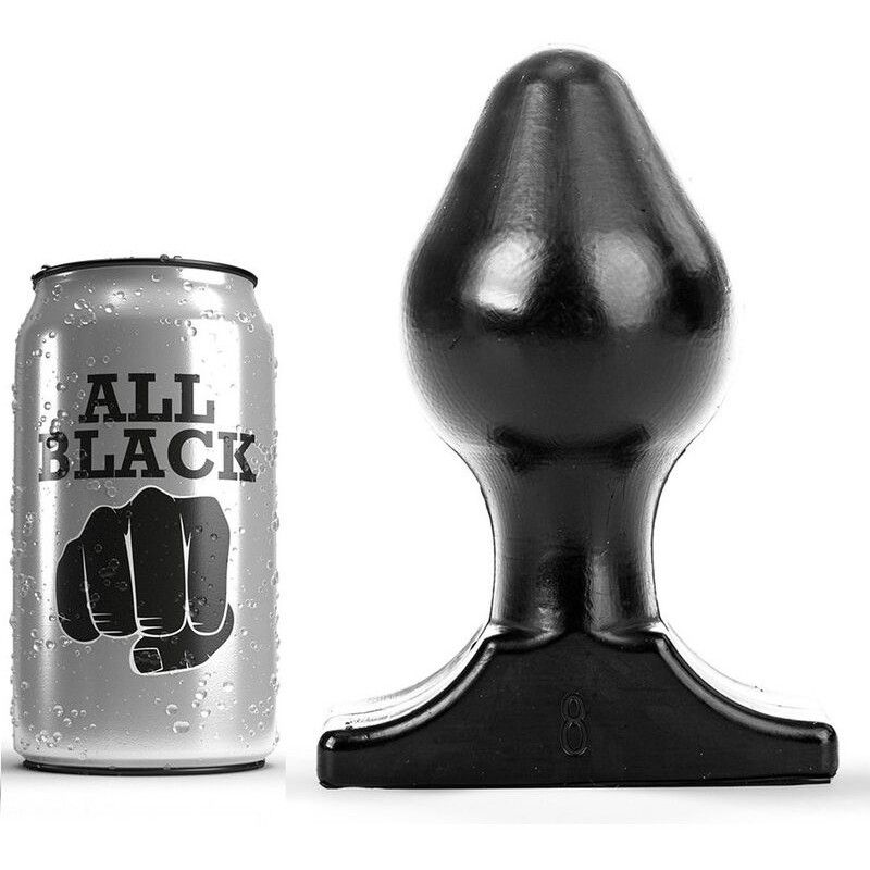 ALL BLACK - ANAL PLUG 16X8 CM ALL BLACK - 1