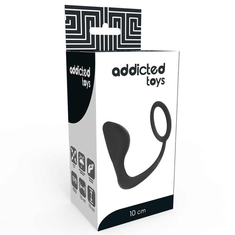 ADDICTED TOYS - ANAL PLUG WITH BLACK PENIS RING ADDICTED TOYS - 4