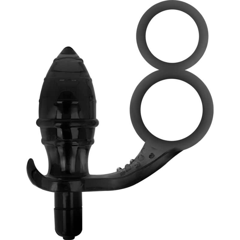 ADDICTED TOYS - ANAL PLUG WITH DOUBLE BLACK RING ADDICTED TOYS - 2