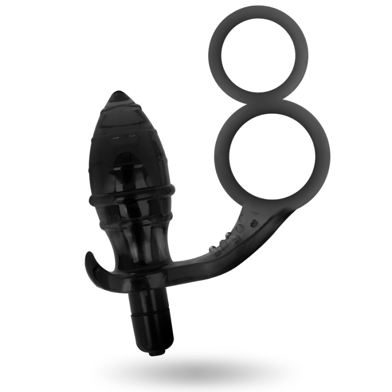 ADDICTED TOYS - ANAL PLUG WITH DOUBLE BLACK RING ADDICTED TOYS - 3
