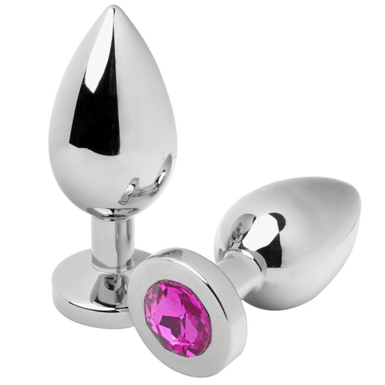 METAL HARD - ANAL PLUG DIAMOND PINK SMALL 5.71CM METAL HARD - 1